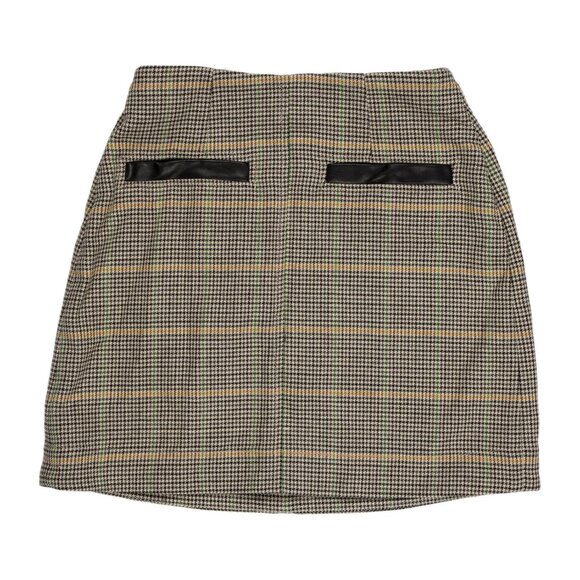 A.L.C. Houndstooth Print Mini Skirt, Size: 00 - Picture 3 of 3